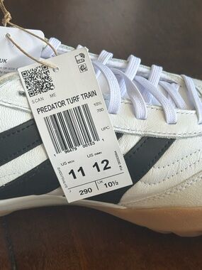 adidas Predator Turf Train Sneakers - White with Black